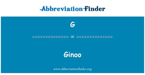 abbreviation ng ginoo